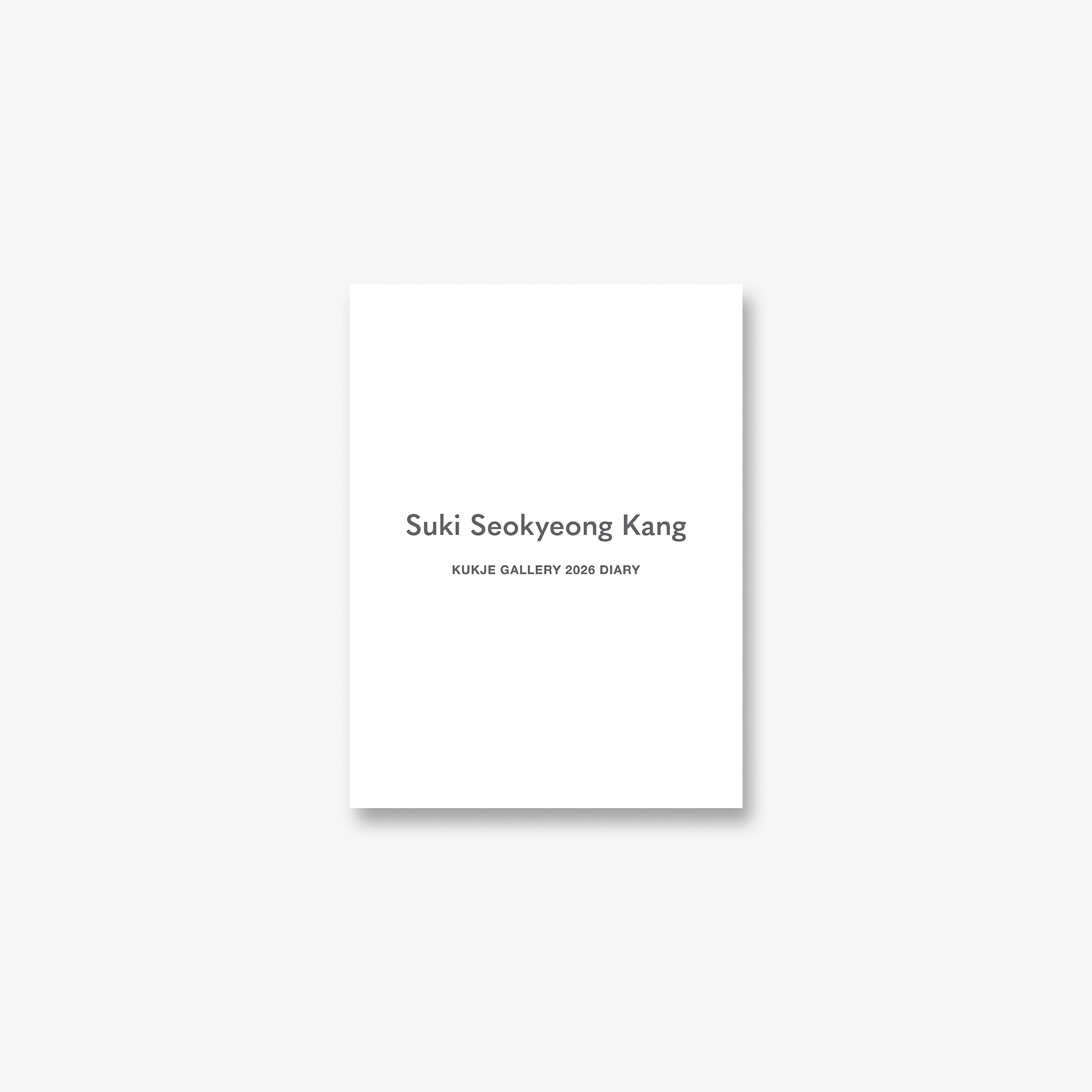 2026 Suki Seokyeong Kang Diary