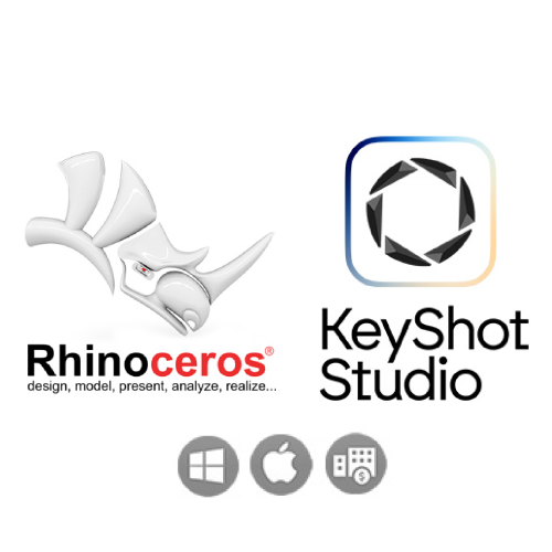 [상업용 세트] Rhino 8 (영구) + KeyShot Studio (1년)