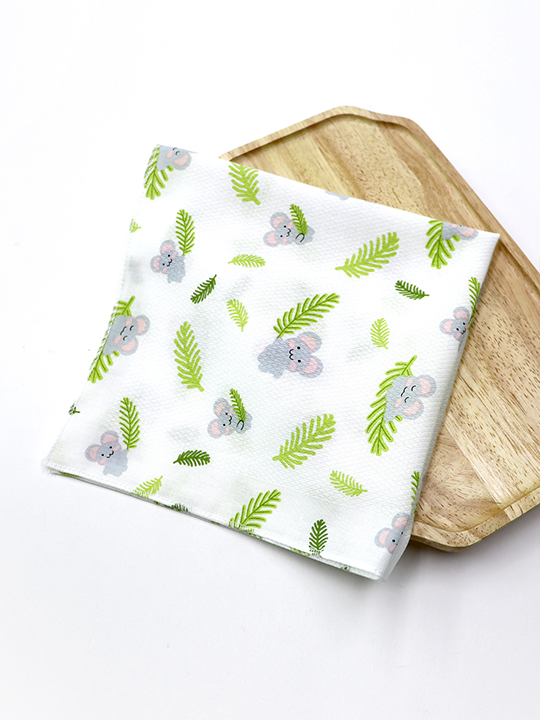 [국내생산/순면100%] 코알라 엠보 손수건 10장<BR> ABB49EHKA