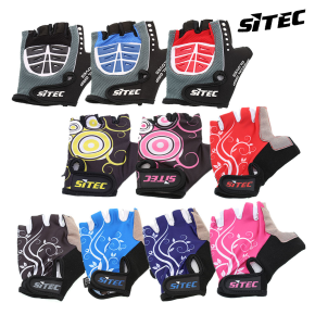 SITEC 인라인 자전거 골프 낚시 헬스 배드민턴 테니스 레저용 반장갑