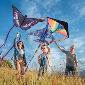 연날리기 얼레세트 완제품 대형 무지개연 비행기연  나비연 캠핑 야외놀이
