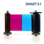 SMART51 카드프린터 칼라리본 YMCKO SMART-51S SMART-51D 카드발급기