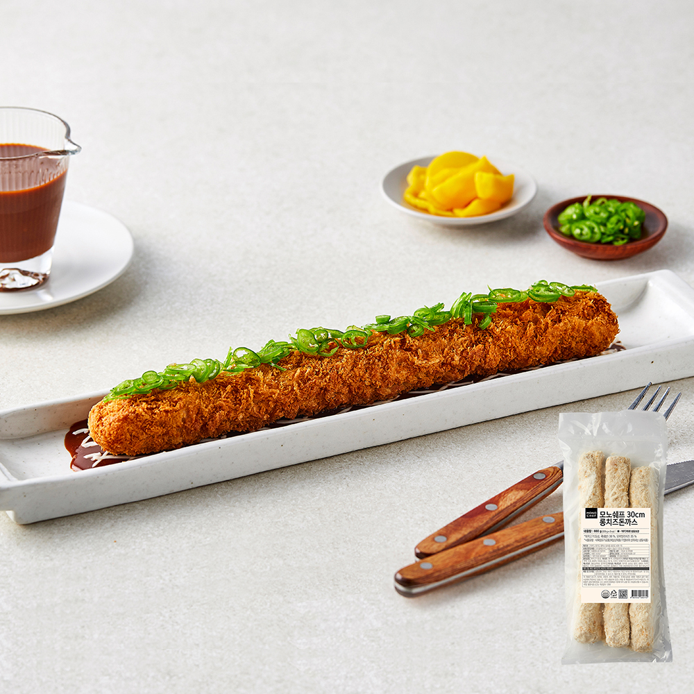 [모노쉐프] 30cm롱치즈돈까스 660g(220g*3ea)