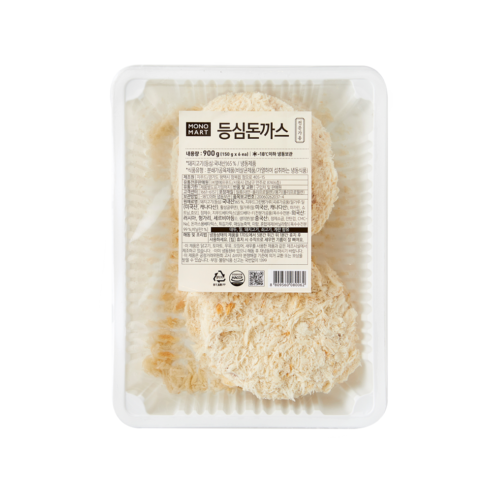 [모노마트] 등심돈까스 900g(150g*6ea)