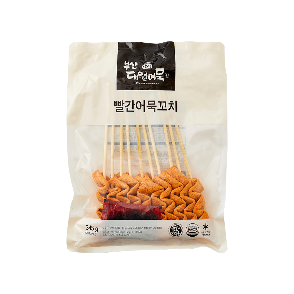 빨간어묵꼬치 345g(10ea, 소스有) 빨간어묵꼬치 345g(10ea, 소스有)