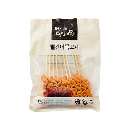 빨간어묵꼬치 345g(10ea, 소스有)