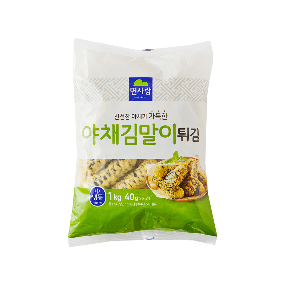 면사랑 야채김말이튀김 1kg 면사랑 야채김말이튀김 1kg