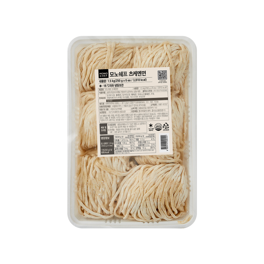 [모노쉐프] 츠케멘면 1.5kg(250g*6ea)