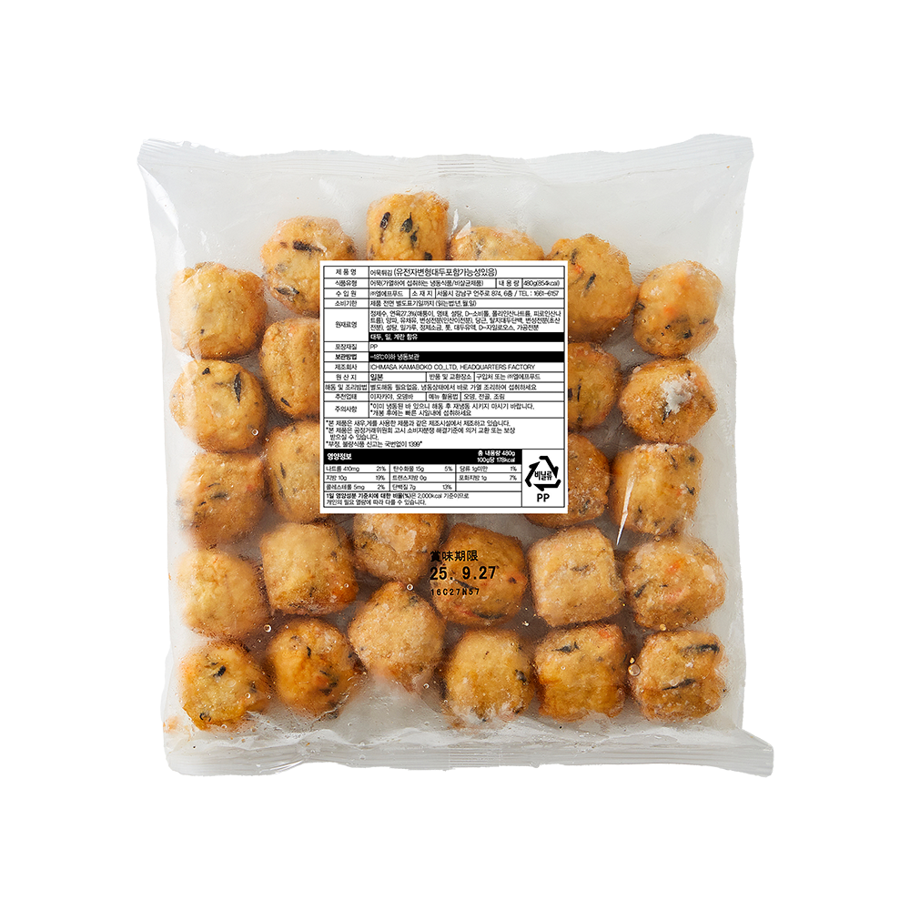 푸치 시로미사카나아게 480g(16g*30ea)(흰살생선튀김) 푸치 시로미사카나아게 480g(16g*30ea)(흰살생선튀김)