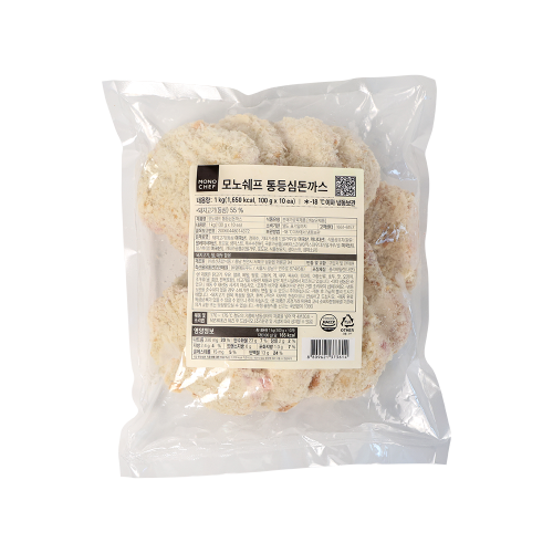 [모노쉐프] 통등심돈까스 1kg(100g*10ea)