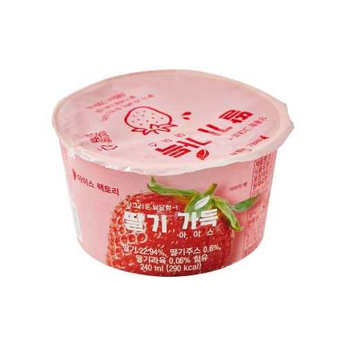 딸기 가득아이스 240ml