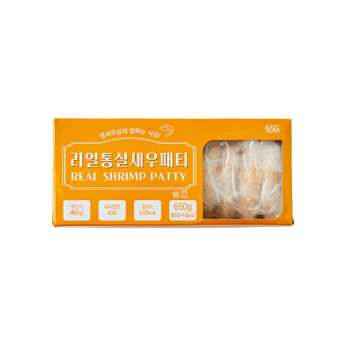 통살새우패티 650g(65g*10ea) 통살새우패티 650g(65g*10ea)