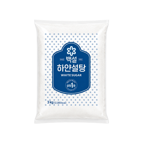 백설 하얀설탕 3kg 백설 하얀설탕 3kg