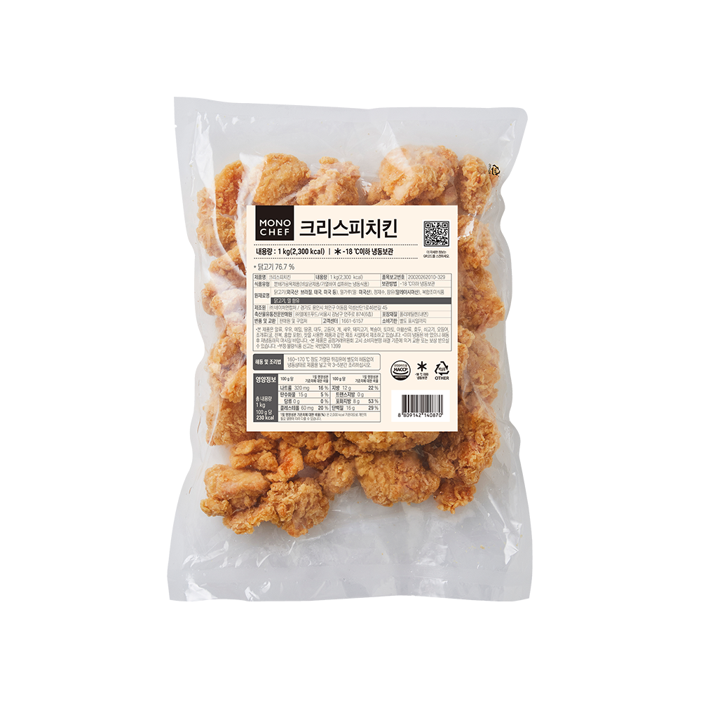 [모노쉐프] 크리스피치킨 1kg