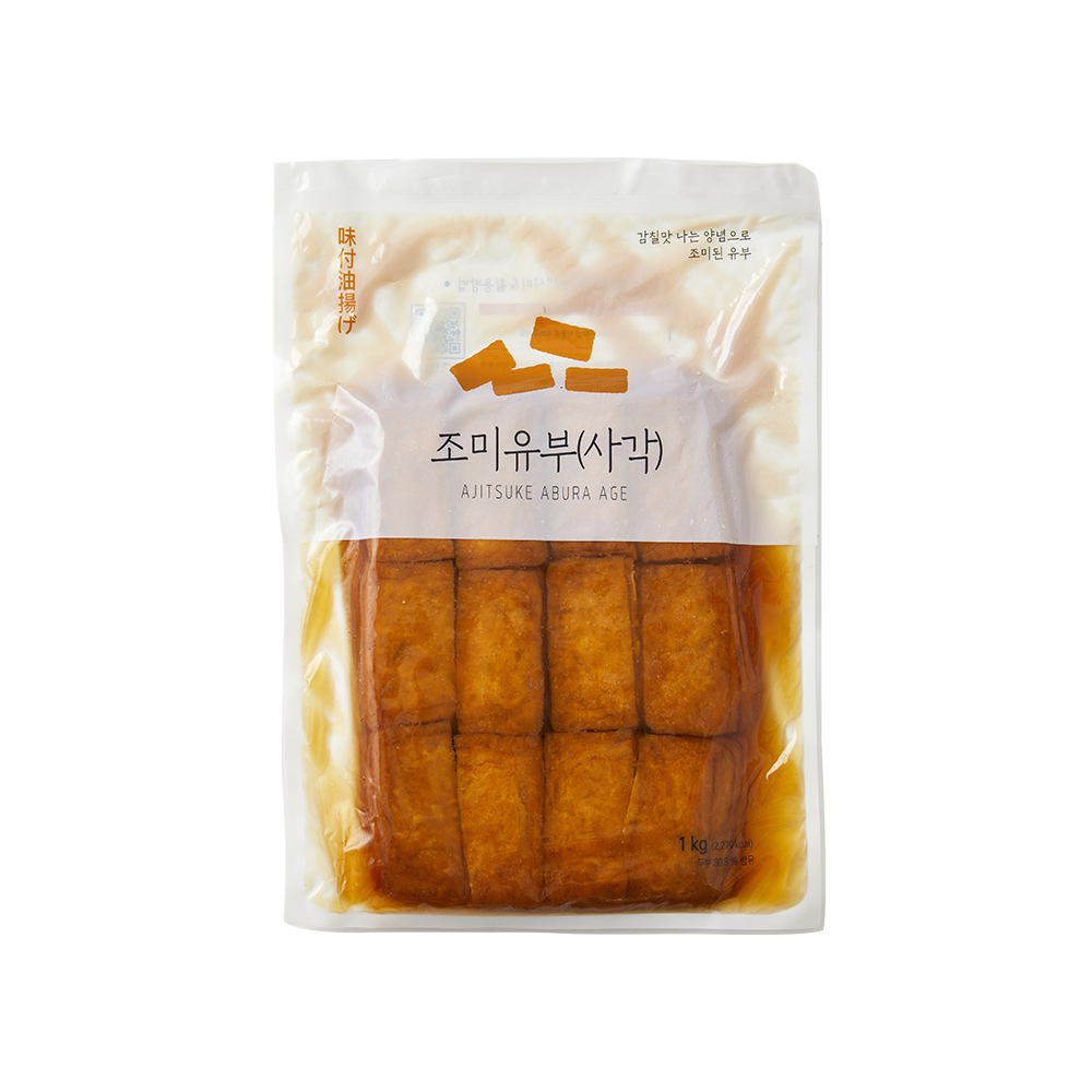 사각조미유부 1kg(8x4, 60매) 사각조미유부 1kg(8x4, 60매)