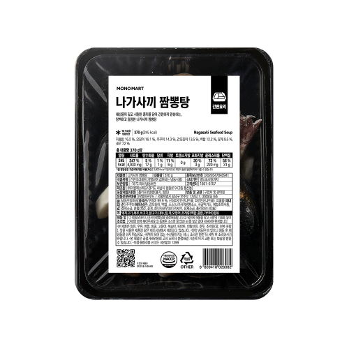 [모노마트] 나가사끼짬뽕탕(면세) 370g