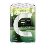 [무료배송] 잔여수량 판매 쌍용 코디 3겹30롤 30M 화장지 휴지