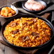 [무료배송] [회원특가] 흑닭 닭가슴살 차돌깍두기 볶음밥 300g