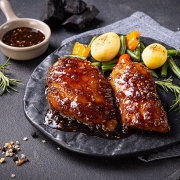 [무료배송] [회원특가] 흑닭 소스인 통닭가슴살 숯불갈비 100g