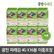 [무배] [10개이상]광천김 선물세트 일육봉 4g*16봉 2중비닐포장