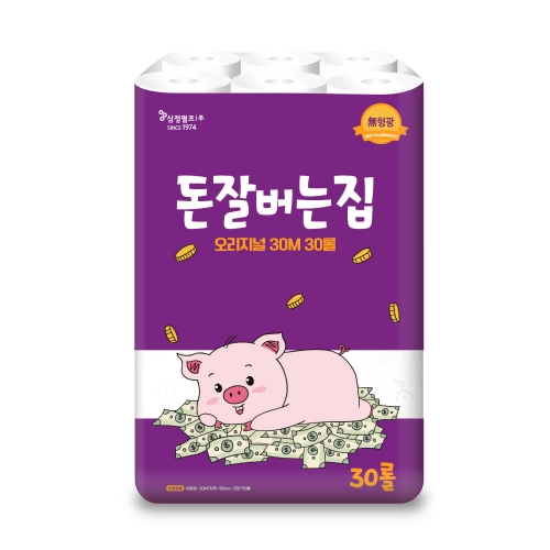 [회원특가+SH] 돈잘버는집 30m 3겹30롤 화장지 휴지