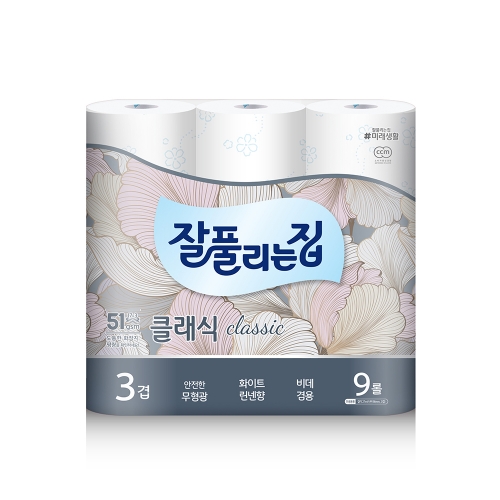 [회원특가+SH] 잘집 더도톰 클래식 27m 3겹9롤 화장지