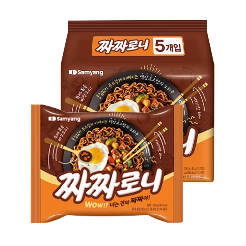 [회원특가+SR] 삼양 짜짜로니 멀티 5입 봉지라면