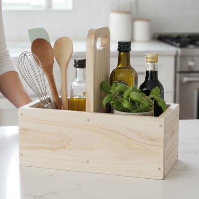 편백 두칸 손잡이 캐리어