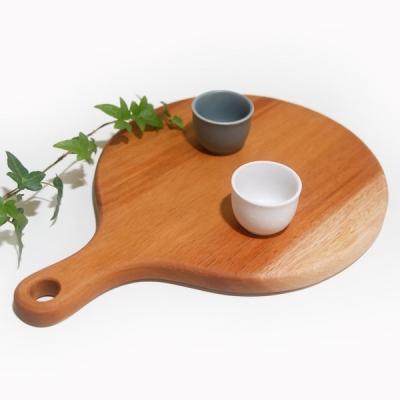 마호가니 원형 도마