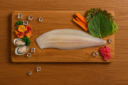 오션프렌즈 국산 대광어 당일작업 원물 500g/1kg 광어필렛 업소용, 사업자용