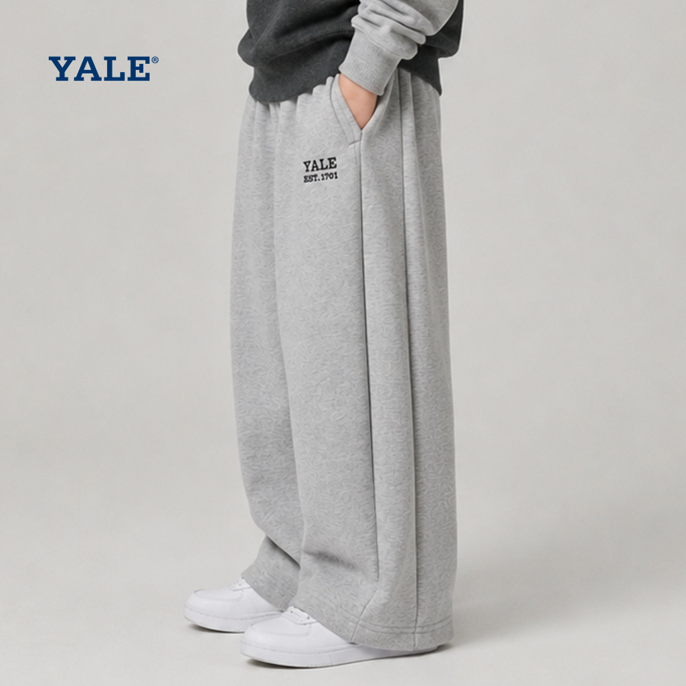 [YALE] 사이드 턱 스트레이트 팬츠 A6F017
