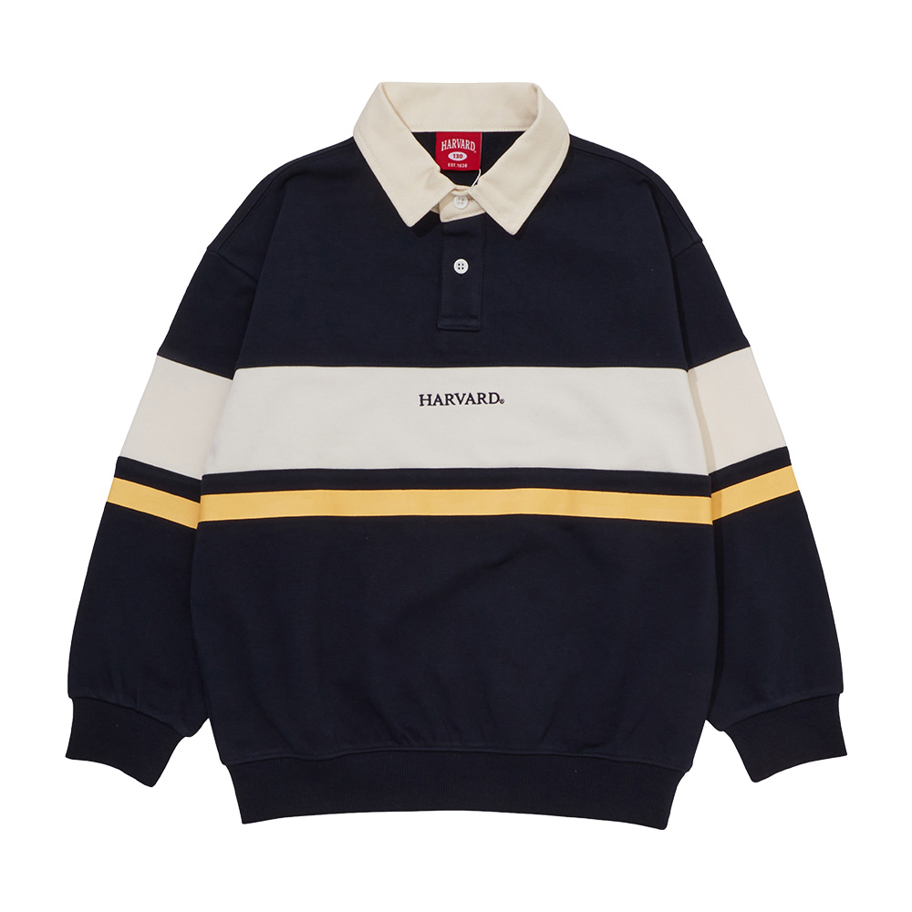 [HARVARD] 컬러블럭 카라티셔츠 B6S003