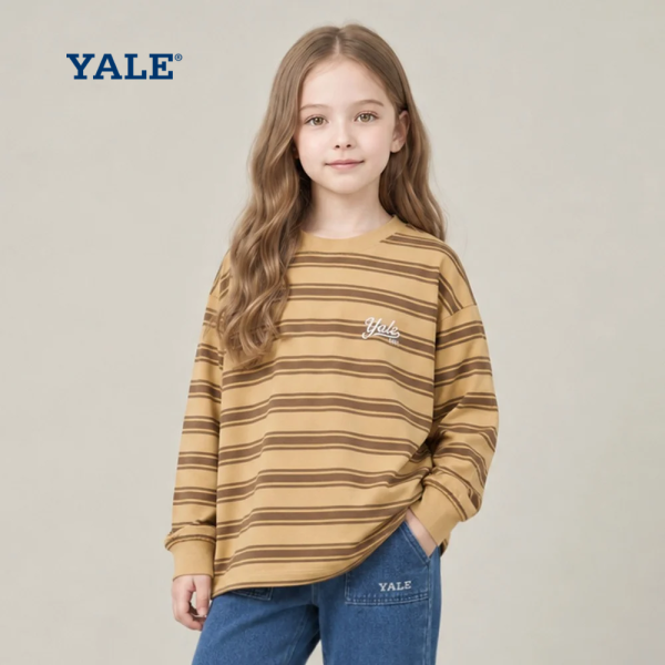 [YALE] 멀티 믹스 스트라이프 티셔츠 A6F021