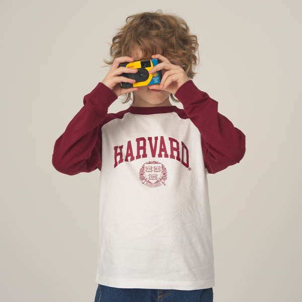 [HARVARD] 컬러 배색 롱 슬리브 B5F005