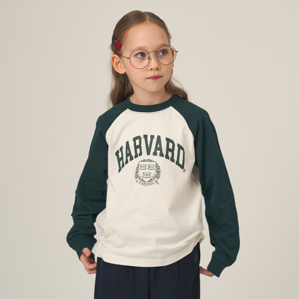 [HARVARD] 컬러 배색 롱 슬리브 B5F005