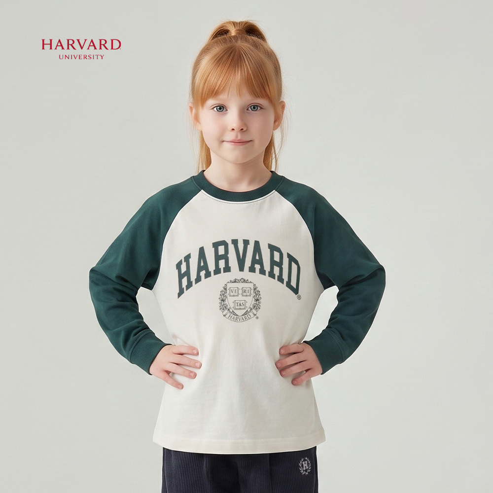 [HARVARD] 컬러 배색 롱 슬리브 B5F005