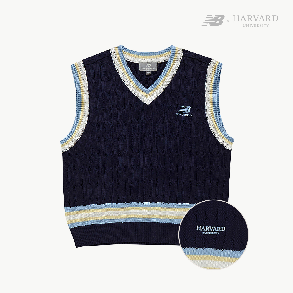 [HARVARD X NB KIDS] 스웨터 조끼 NAVY NK9HD1701U