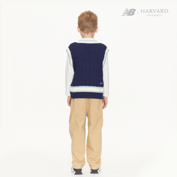 [HARVARD X NB KIDS] 스웨터 조끼 NAVY NK9HD1701U