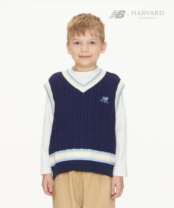 [HARVARD X NB KIDS] 스웨터 조끼 NAVY NK9HD1701U