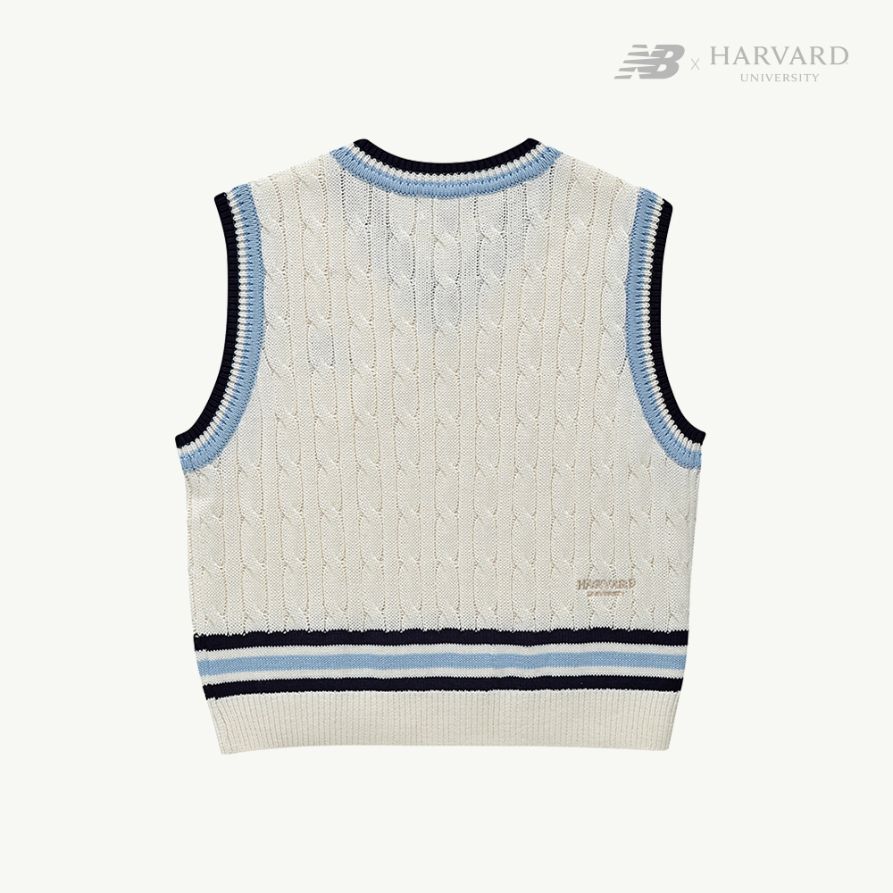 [HARVARD X NB KIDS] 스웨터 조끼 OATMEAL MELANGE NK9HD1701U