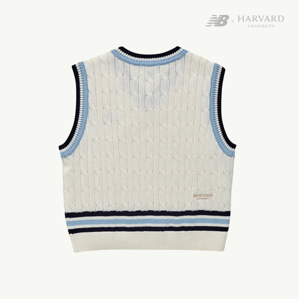 [HARVARD X NB KIDS] 스웨터 조끼 OATMEAL MELANGE NK9HD1701U