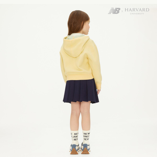 [HARVARD X NB KIDS] 스웨트 후드집업 LIGHT YELLOW NK9DD1703U