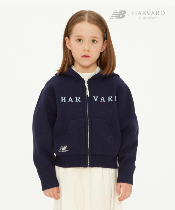 [HARVARD X NB KIDS] 스웨트 후드집업 NAVY NK9DD1703U