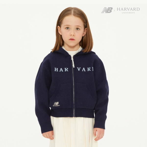 [HARVARD X NB KIDS] 스웨트 후드집업 NAVY NK9DD1703U
