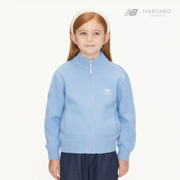 [HARVARD X NB KIDS] 스웨터 집업 LIGHT BLUE NK9DD1704U