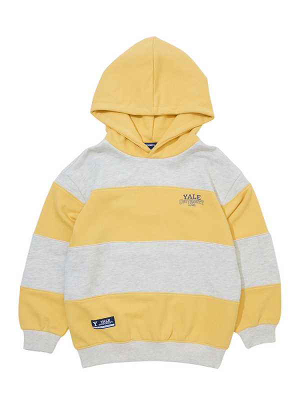 예일 절개 스트라이프 후디 A6F004