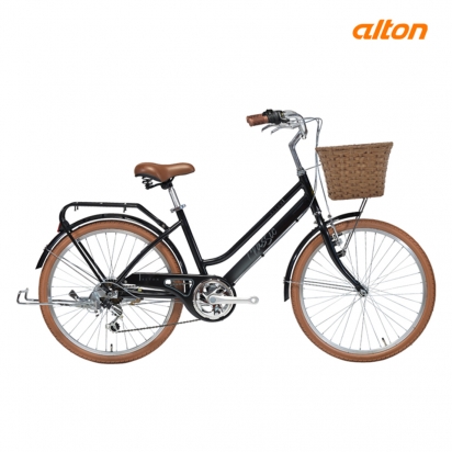 25클래식 2407A 바구니 숙녀 시티자전거