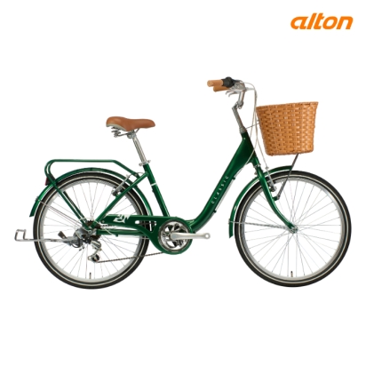 26클래식 2407A 바구니 숙녀 시티자전거