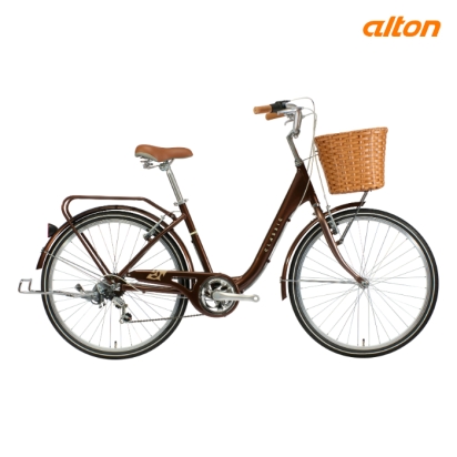 26클래식 2607A 바구니 숙녀 시티자전거