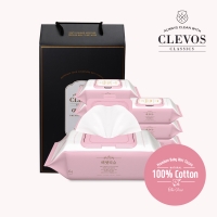 두툼한 아기물티슈 배냇티슈 선물세트 64매/10팩/캡형